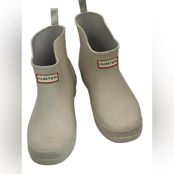 Hunter Women’s Size 6 Short Rain Boots | Beige Waterproof - Picture 1 of 11
